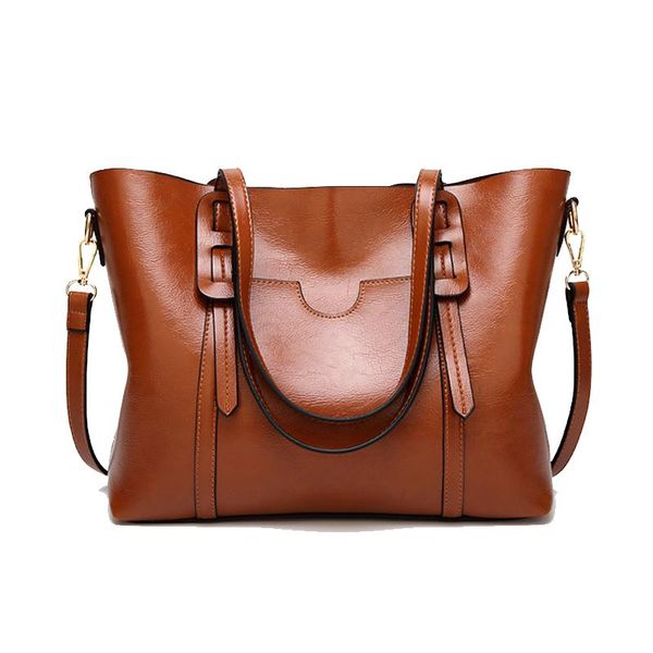 

women's leather handbags luxury lady hand bags with purse pocket women messenger bag big tote sac bolsos mujer