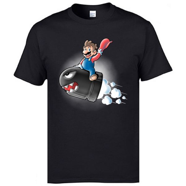 

смешные молодежи super mario back to the future классические рубашки ostern день 100% хлопка с коротким рукавом одежда балахон дизайнеров фу