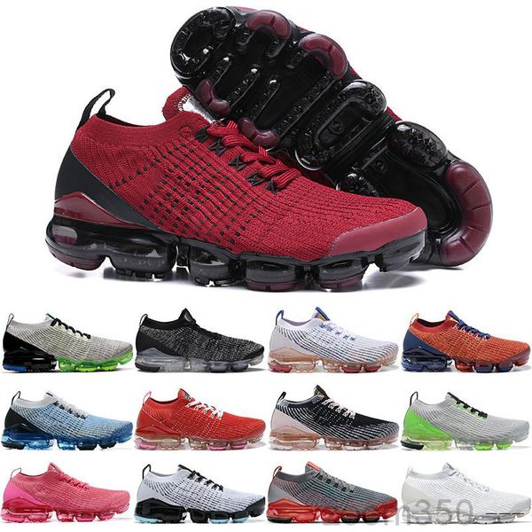 

new knit 3.0 men women fly cushion sneakers south beach triple white black pink snakeskin barely rose gold noble red trainers tag 2scd