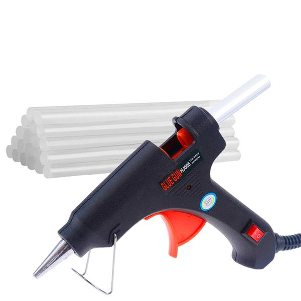 

oauee 20w melt glue gun с клеем стик 7 мм * 110мм mini gun thermo electric heat температура инструмент diy ремонт set hot