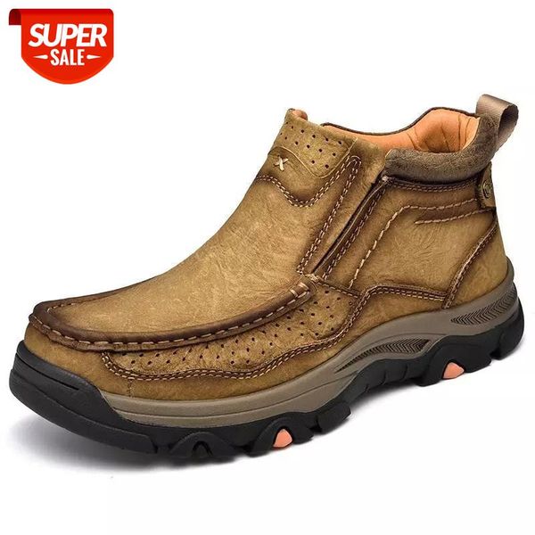 

large size 38-48 men outdoor hiking shoes work shoes leather sports fashion casual men #dx0g