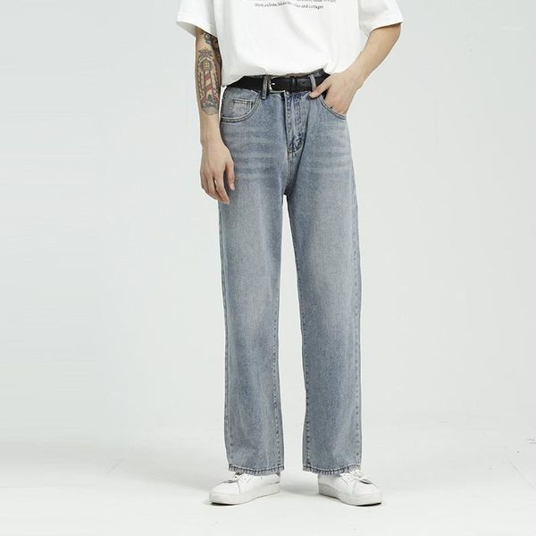 

jeans men 2019 new vintage blue jeans men's autumn straight pants men's loose pants more sizes s-xl1