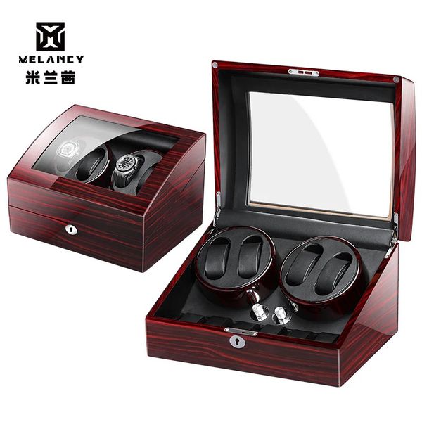 

4+6 high gloss wholesale luxury wooden mabuchi motor watch winder automatic