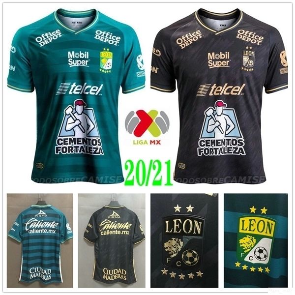 

2020 новый клуб leon футбол джерси масиасом ramos w.tesillo angel m. кемпбелл пользовательские 20 21 liga mx home away футбол рубашка unifor, Black;yellow
