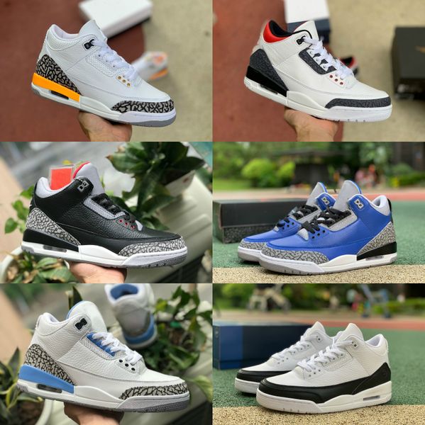 

new laser orange fire red fragment 3s 3 air mens basketball shoes knicks rivals white black cement unc blue katrina designers sports shoes