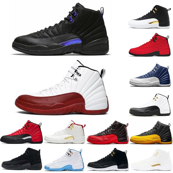 

indigo university gold 12 12s mens basketball shoes dark concord bulls ov white wings 12s reverse taxi sports trainers sneakers shoes 7-13
