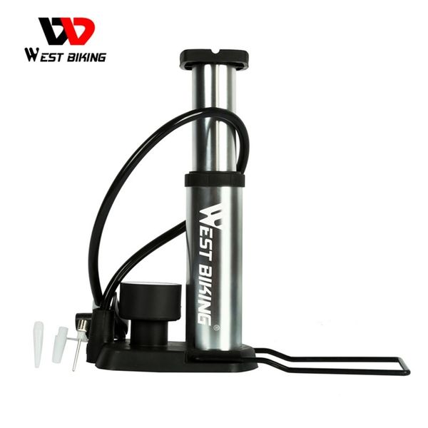 West Bicking Ultra-Light MTB Road Bike Bomba Portable Ciclismo Inflato Air Fôs 100/120psi Pneu de bicicleta de alta pressão 220225