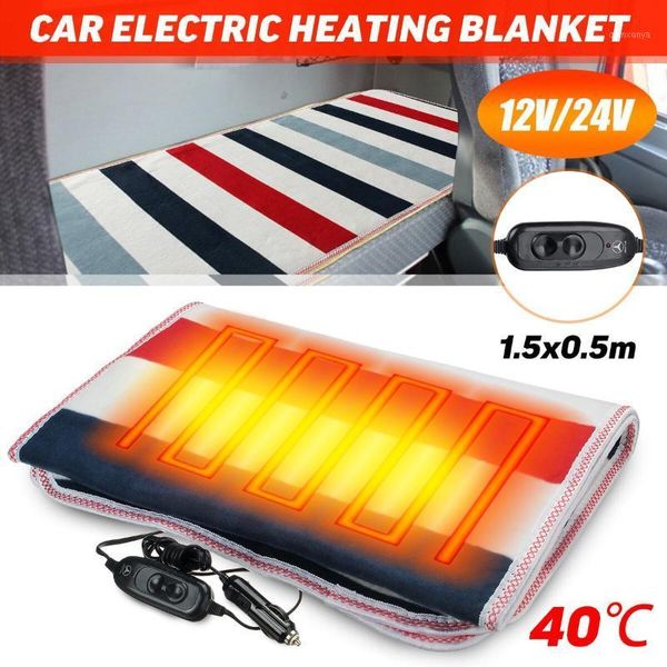 

universal car electric warming heating blanket pads 12v/24v auto winter warm cushion home office electric heated blankets plush1