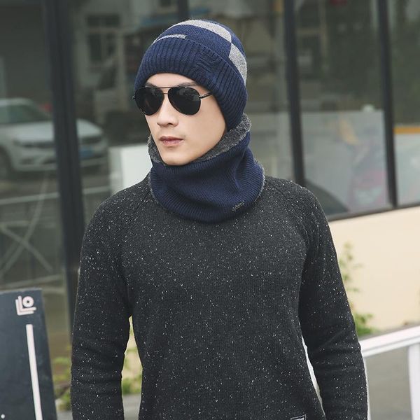 

neck warmer winter hat mask cap balaclava scarf cap winter wool hats for men knitted hat men beanie knit hat skullies beanies sqcxyv, Black;white