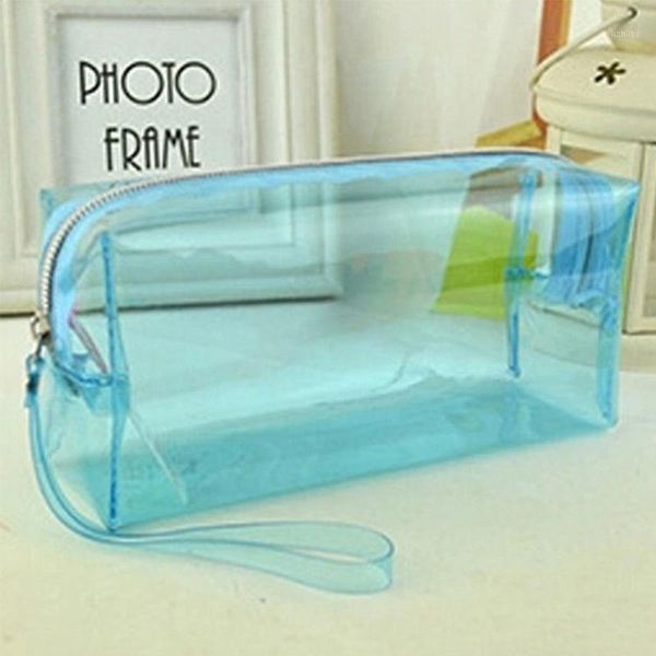 

various color stationery pouch storage pencil clear cosmetic zipper1