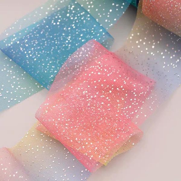 

25-х годов roll 6 см 8 см серебряные блеск точек блестки тюль рулон diy головные уборы органза ткань тут туго платье детское душевая вечерин