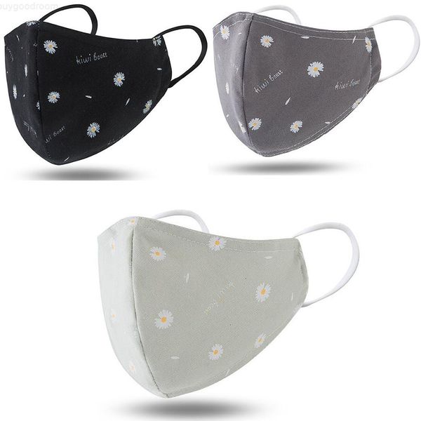 

mascarilla designer fashion facemask little daisy kid cover folding reusable dust mouth with filter faceshied cotton face mask maske