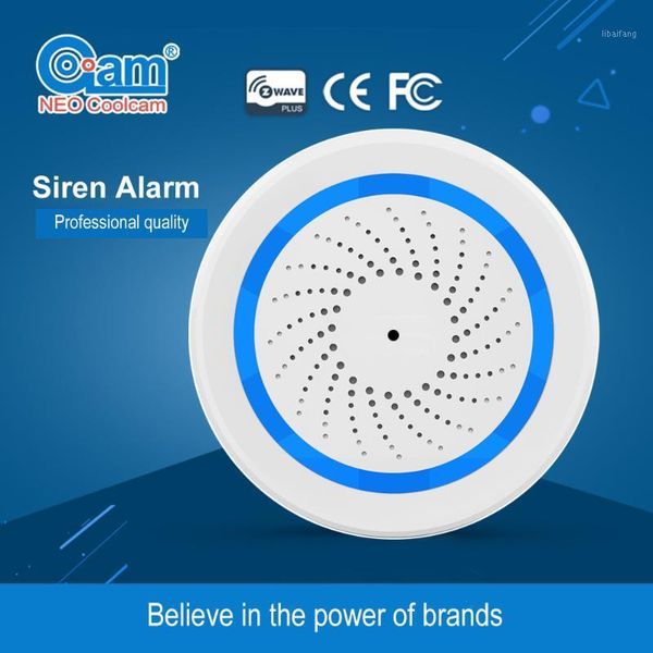 

neo coolcam nas-ab02z z-wave wireless siren alarm sensor compatible with z wave plus sensor alarm smart home automation1