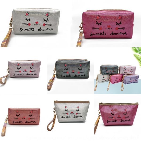 

rln1a new storage cosmetic cartoon octagonal hexagon travel embroidered storage portable cosmetic bag bag hztun