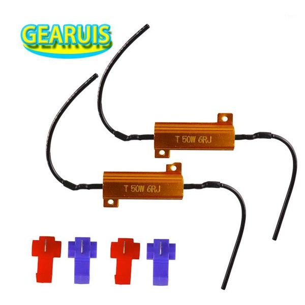 

emergency lights 4pcs/lot car led drl 50w 6ohm fog turn singal load resistor for fix bulb fast hyper flash1