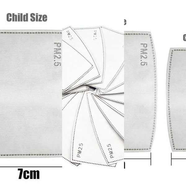 

disposable pm2.5 mask filter 5-layer activated carbon black anti dust mask filter 4w5n 24mts