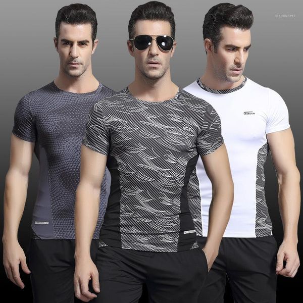

running jerseys printing quick dry soccer gym training sport shirt men t-shirt men's fitness tights basketball t-shirts1, Black;blue
