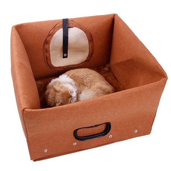 

cat beds & furniture multifunction pet bed felt puppy dog sleeping bag cloth winter warm house portable carrier outdoors