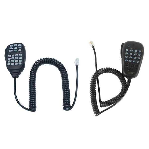 

2 pcs microphone : 1 pcs hm-133 mic speaker handheld shoulder mic for icom radio ic-207h ic-880h & 1 dtmf mh-48a6j hand