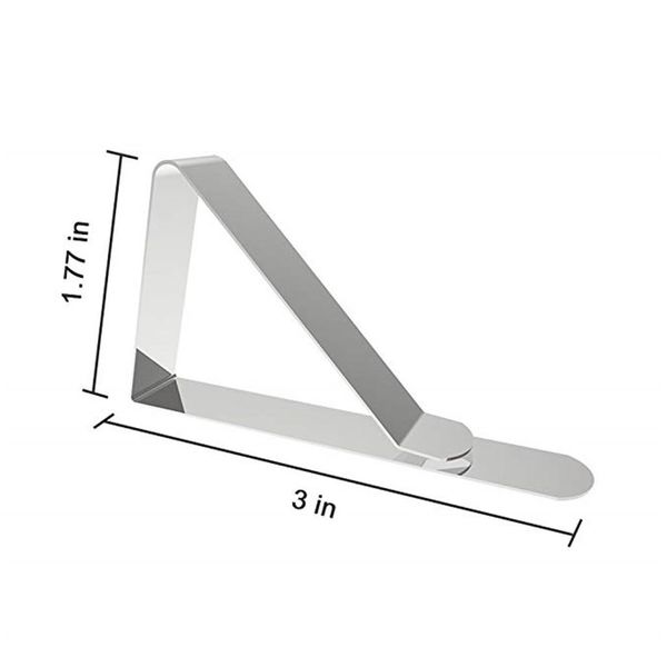 

new 24 pcs pack tablecloth clips picnic stainless steel table cloth fixed non slip clamps holder kitchen tools party dinner wmtjeu bdesybag