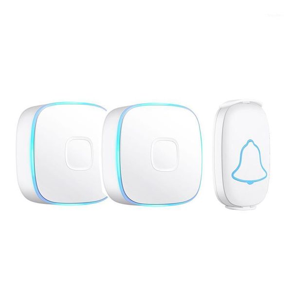 

1 transmitter 1 2 receiver wireless door bell waterproof doorbell chime 38 tune song smart home security smart doorbells1