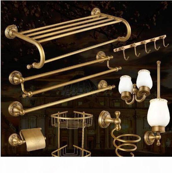 

bronze brass carved bathroom accessories set bathroom products solid brass bath hardware sets towel rackpaper holder bbylip wrhome