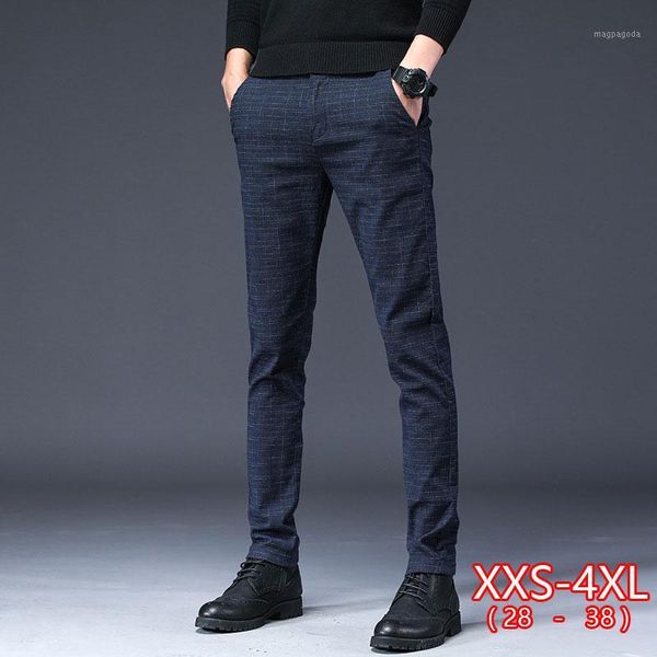 

men new design slim men's casual pants slim pant straight trousers male fashion stretch business men size 28-381, Black