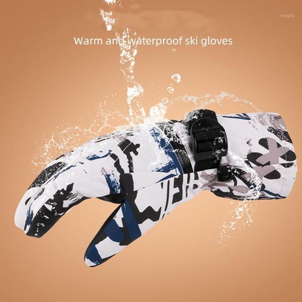 

professional ski gloves touch screen fleece winter warm snowboard gloves ultralight waterproof motorcycle thermal snow1