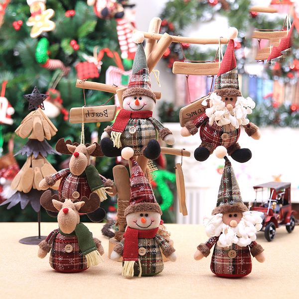 

christmas ornament diy xmas gift santa claus snowman tree pendant hang decorations for home noel natal 2020 happy new year