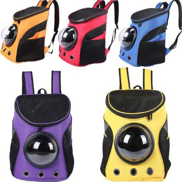 

new adjustable pet dog cat space pet outdoor travel carrying breathable shoulder backpack portable net bag products1