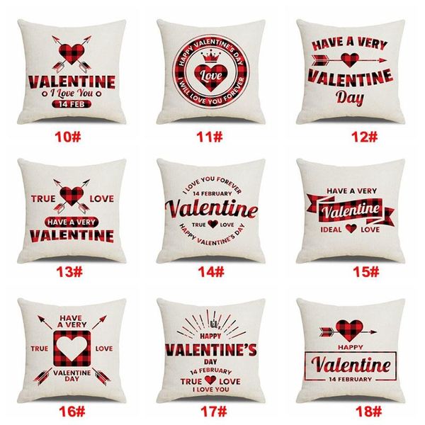День Святого Валентина подушка для подушки для ленты в форме подушки наволочка
