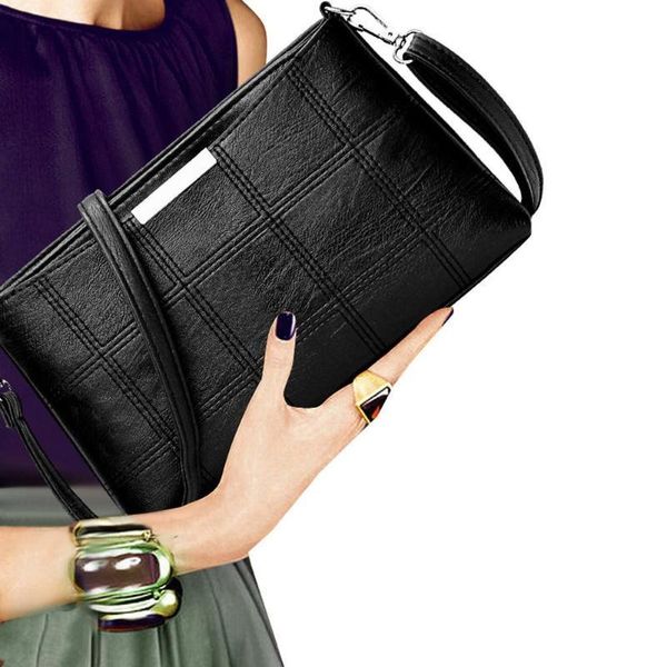 

fashion trend korean women handbag pu plaid messenger bag crossbody shoulder bags wild atmosphere