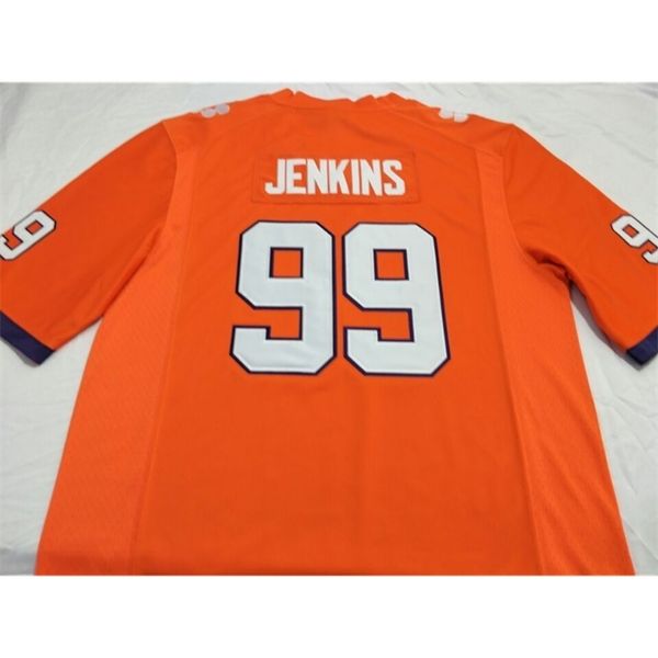 

rare clemson tigers m.dean perry daquan bowers jarvis jenkins real full embroidery jersey size s-4xl or custom any name or number jersey, Black