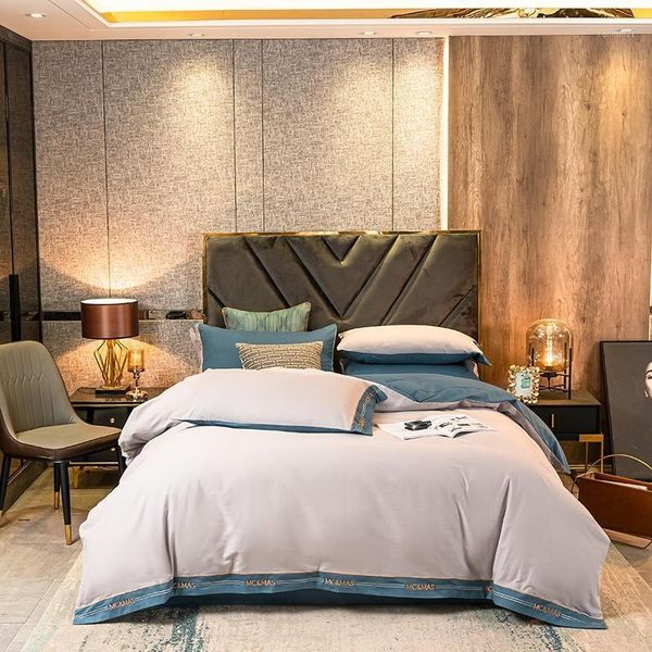 

duvet cover set brushed cotton ultra soft warm  king size 1 duvet cover 2 pillow shams 1bed sheet solid gray brown1