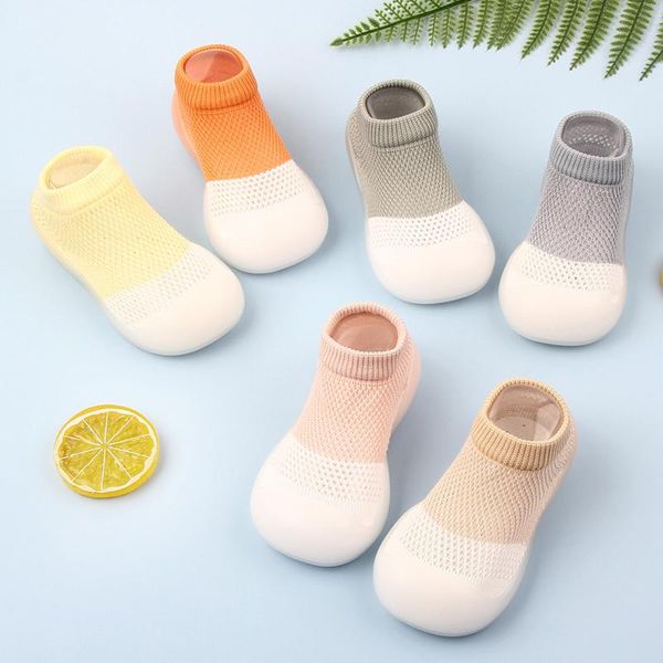 

baby boy girl cartoon warm floor socks rubber sole shoes anti-slip first walker toddler booties shoes for newborns floor socks
