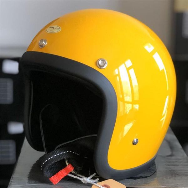

geniune&co motorcycle helmet 500tx 3/4 open face helmet light weight fiberglass shell no mushroon head