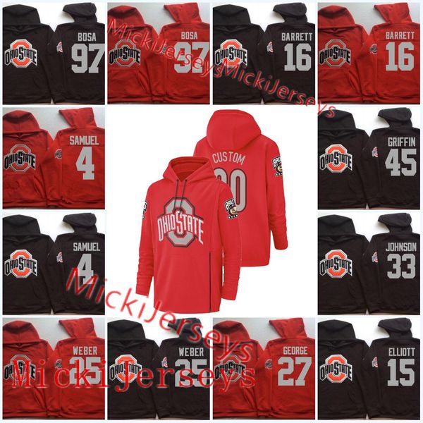 

custom ohio state buckeyes football hoodie denzel ward sam hubbard troy smith dante booker jahsen wint darron lee jeffrey okudah hoodie, Black