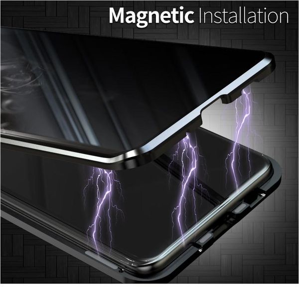

360 anti peeping privacy magnetic case for samsung galaxy s20 s10 s9 s8 plus s20 fe ultra note 2 wmtgfx