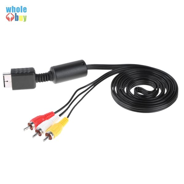 

nest 6ft gamepad cable length 1.8m audio video av cable to rca for sony ps2 ps3 for playstation system game cable 300pcs