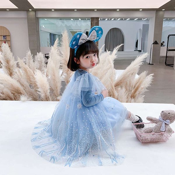 

girls' snow ice autumn new halloween 2020 2 princs drs aisha children's lovely screen skirt xy6v, Red;yellow