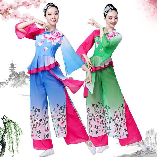 

yangko costume acting uniform chinese folk dancing costume female classical dance stage show clothing national dancewear1, Black;red