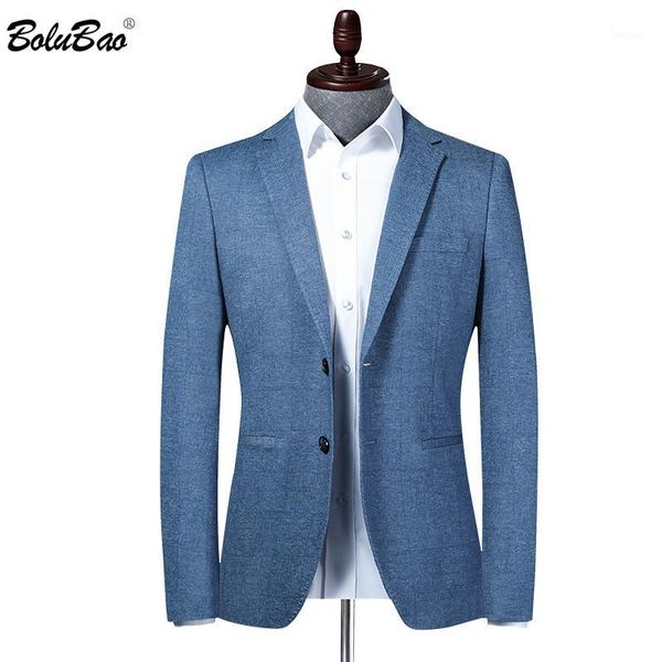 

bolubao brand men blazer new men's slim fit turndown collar suit jacket business style fashion office male dress blazers1, White;black