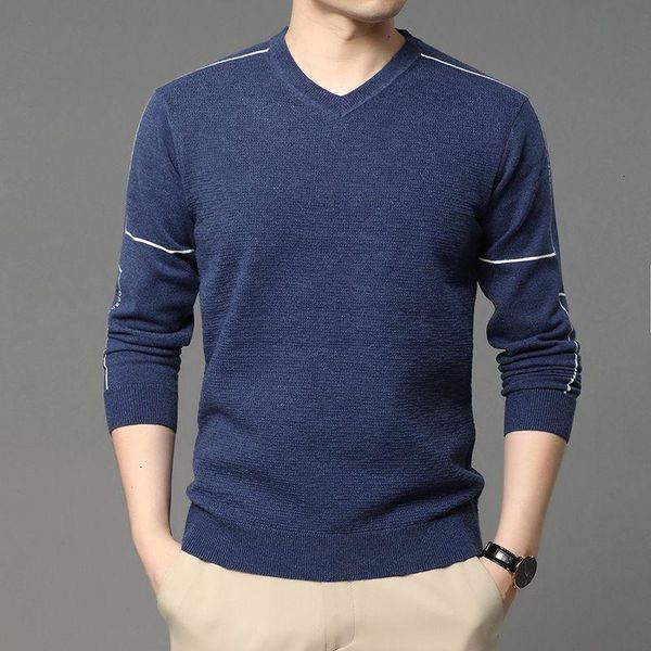 

fashion new pullover sweater men v-neck wool knitted in autumn and winter 2020 men's sale, White;black