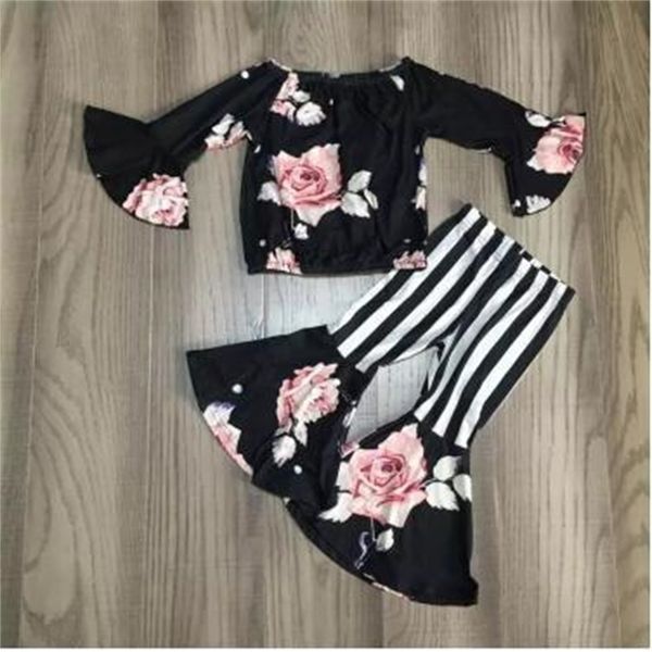 

baby girls fall clothing set long pants costume shipping y200325, White