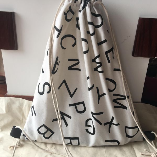 

хлопковое белье drawstring рюкзак студент книга книги книги печати английская буква белая база yl хлопковое белье h jllmbu