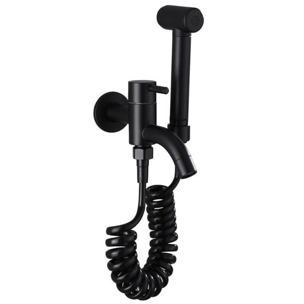 

copper cold water kitchen sink faucets deck mounted tap with spring steel sprayer