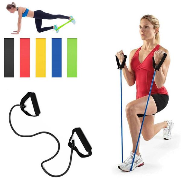 

fitness yoga resistance rubber bands door anchor gym workout training band equipment home muscle training exercise sports