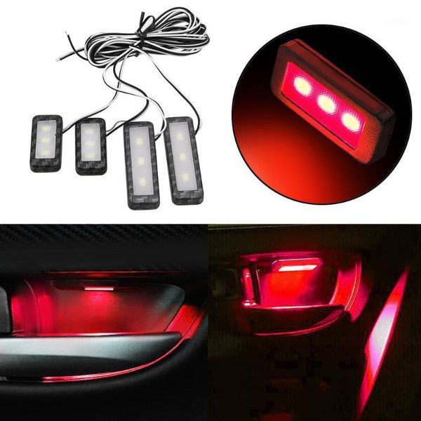 

leepee 6 colors 4pcs decorative lights armrest door handle lighting led car inner bowl light auto atmosphere lamp universal1