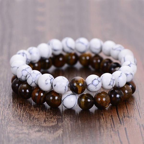 

2 pcs/set 8mm black blue couple distance bracelet charms yoga meditation braclet for men women lovers friend jewe jlluhu