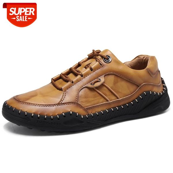 

leather men casual shoes brand 2020 mens loafers moccasins autumn lace-up black driving shoes plus size 38-48 accept dropship #rx8f